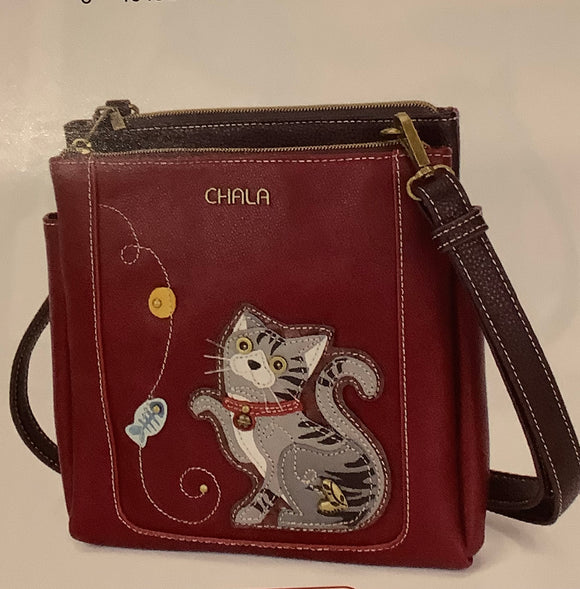 Tabby Cat Messenger Crossbody Purse w/RFID Protection by Chala.