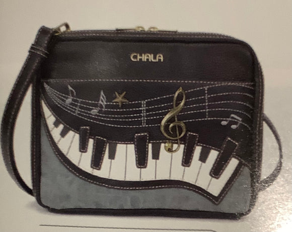 Piano Keys Companion Organizer Crossbody Purse w/RFID Protection by Chala.