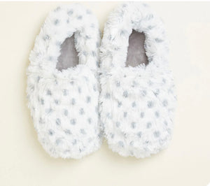 Warmies Microwavable Slippers- Snowy