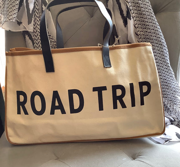 Canvas Totes 4 Styles, Road Trip, On Holiday, Nice/Naughty
