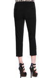Black Crop Pant with Ladder cuff