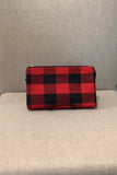 Plaid Clutch Purses w/ Crossbody and Wrist strap by Jen & Co.