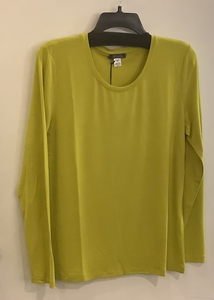Lime Green, Round Neck, Long Sleeve Pullover by Dolcezza.