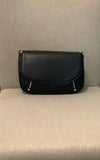 Small Flap and Zipper Closure, Vegan Leather Purse w/Crossbody Strap in Black or Olive Greenby Jen & Co.