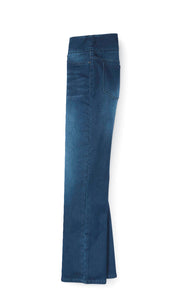 Slimsation Midnight Blue Wide Leg, Hidden Elastic Waist Ankle Pant by Multiples.