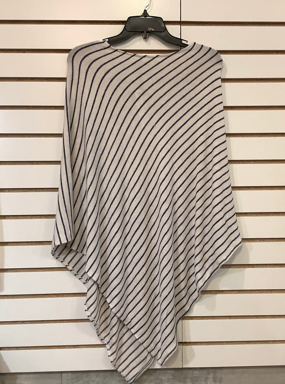 Navy/White Supersoft Poncho by Coco + Carmen
