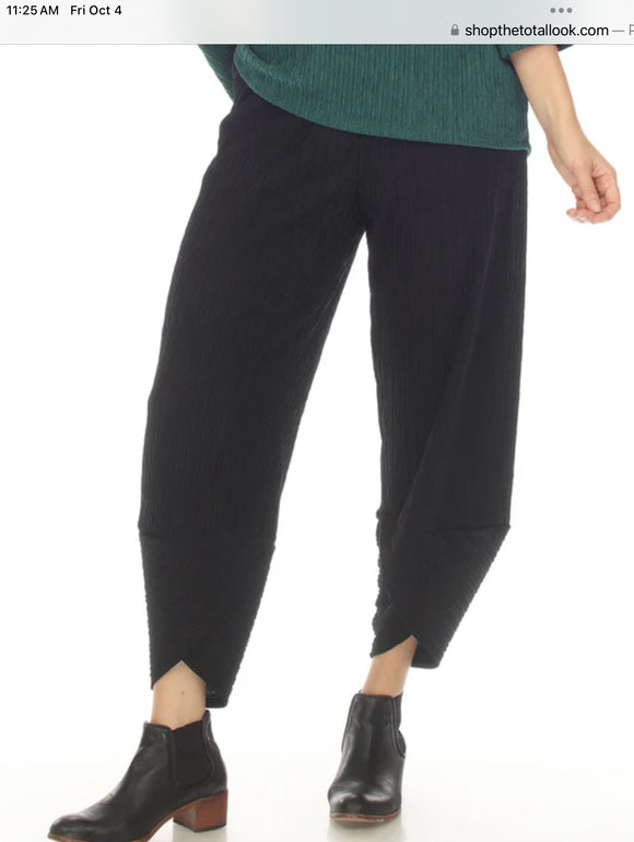 Black Textured Capris by Inoah.