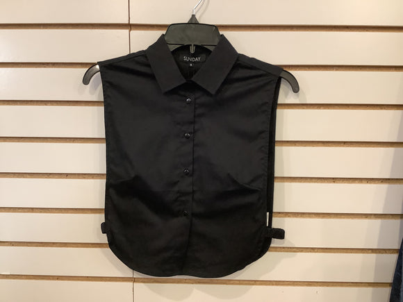 Black Detachable Half Shirt (Dickie)by Sunday.