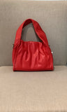 Small Vegan Leather Purse w/Gathered Closure and Wide or Crossbody Straps Options by Jen & Co.