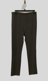 Charcoal Knit Straight Leg, Soft Knit, Pull-On Pant by Clara Sun Woo.