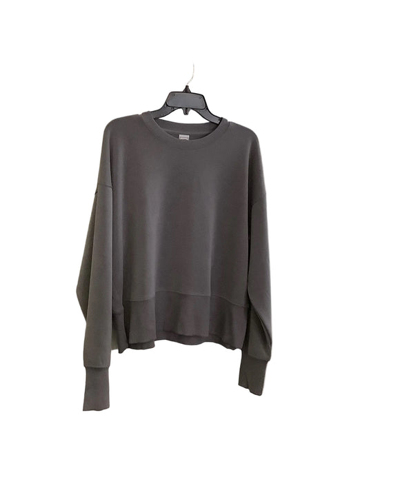 Slate Modal Sand Wash Comfortable Crew Neck, Long Sleeve Sweatshirt by Liquid Energy Apparel.