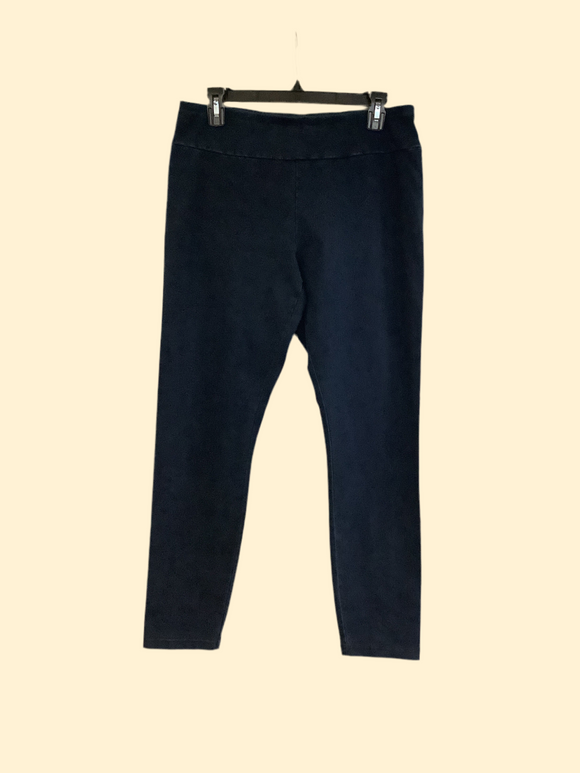 Stonewash Dark Denim Straight Leg Knit Pants in Dark Denim by Habitat.  Coordinating Jacket Available.