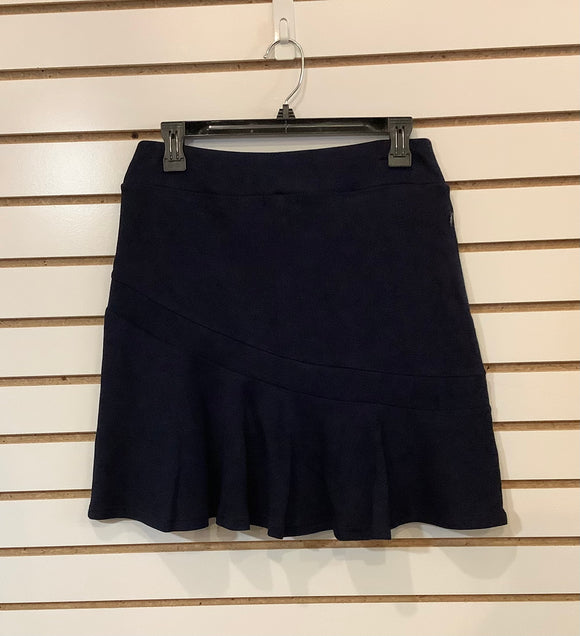 Navy Skort with Flip Ruffle by Orly.