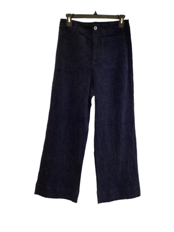 Navy Stretch Cord Patch Pocket Ankle Pant by Habitat.