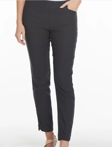 Slimsation Grey Pull-On Ankle Pants w/Front and Rear Pockets by Multiples.