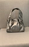 Small Vegan Leather Purse w/Gathered Closure and Wide or Crossbody Straps Options by Jen & Co.