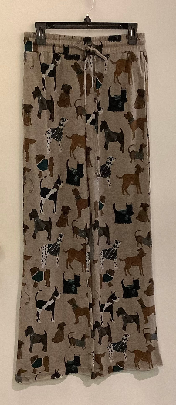 Multi Dog Print Pull-On Pants with Pockets by SM Wardrobe.