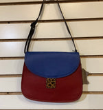 Multi-Colored Crossbody Leather Reversible Saddle Bag Style Bag by Soruka