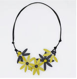 Lime Garland Necklace w/Adjustable Length Cord by Sylca Designs.