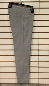 Slimsation Grey, Front/Back Pockets, Pull-On Ankle Pant by Multiples