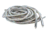 Rhinestone Multipurpose Cords-Bling Laces Assortment-Silver, Black, Champaign and Silver Iridescent