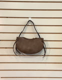 Half Moon Shaped Vegan Leather Purse w/Crossbody Strap by Jen & Co.