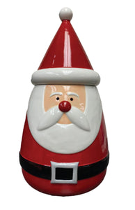 Bowling Pin Santa Cookie Jar