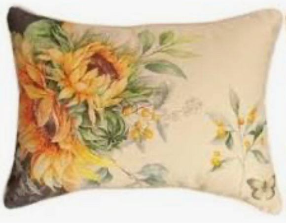 Sunflower Fields 18”x 13” Pillow