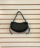 Half Moon Shaped Vegan Leather Purse w/Crossbody Strap by Jen & Co.