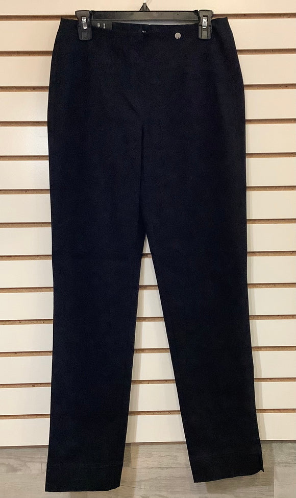 Black Marie Pull-On Power Stretch, Straight Leg Pant by Robell.