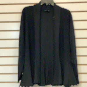 Black Accordion Pleated, Tunic Length, Long Sleeve Sweater by Sunday.