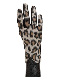 Leopard Print Brown/Tan Gloves by Mera Vic.