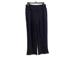 Navy Super Soft Knit, Elastic Waist Ankle Pant w/Inseam Pockets by Multiples.