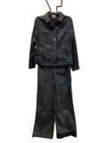 Navy Stretch Luxe Cord Jacket with Pockets by Habitat.