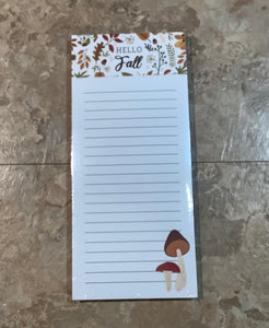 Fall Magnetic Notepads- 2 Choices