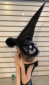 Halloween Witches Hat Black or Purple