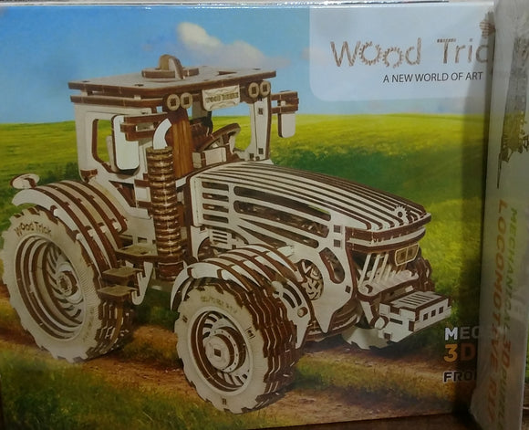 Mechanical 3-D tractor puzzle.