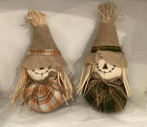 Scarecrow Gnomes 11”