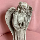 Standing Angel with Solar Light crown