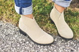 Tan Herringbone boots