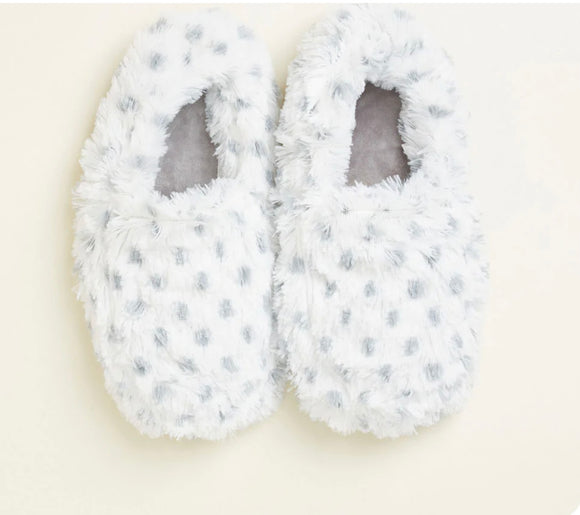 Warmies Microwavable Slippers- Snowy