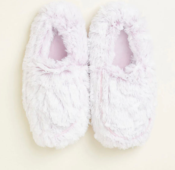 Warmies Microwavable Slippers- Marshmallow Lavener