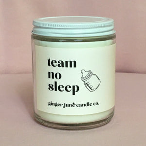 Team No Sleep soy candle