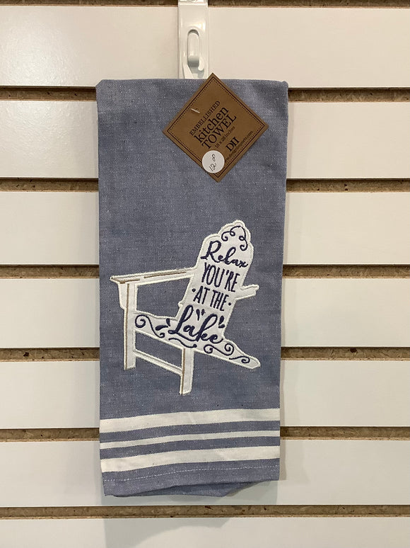 Kitchen Towels “Relax You’re at the Lake”