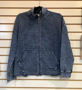 Denim Knit Jacket by Livin’ for the Weekend.