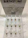 Birthstone Necklace and Rings by Maya