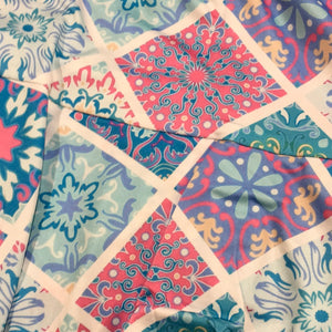 Tiered Hem Skort - Paisley quilt