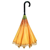 Sunflower Stick Umbrella Reverse Close