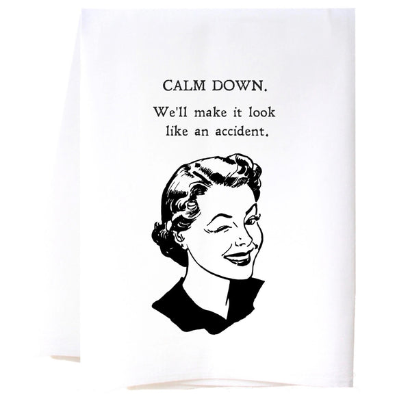 Calm Down Tea Towel