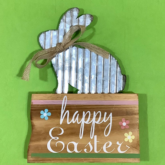 Wooden/Metal Easter Sign